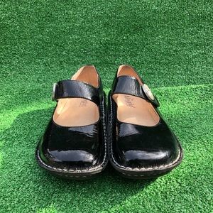 Alegria Paloma Black Patent Leather Mary Jane Shoes Women Sz 38 PAL-101